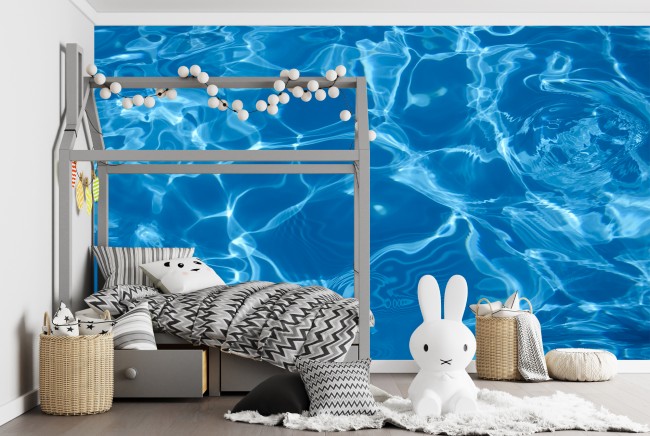 Blue Water Wall Mural Wallpaper