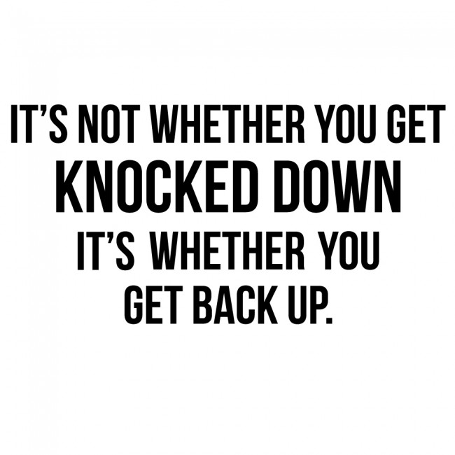 Whether You Get Back Up Sports Quote Wall Sticker