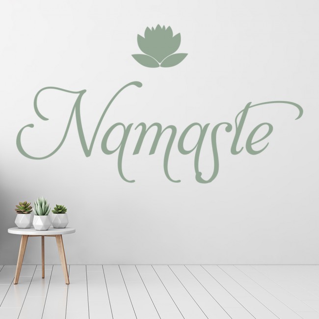Namaste Lotus Flower Wall Sticker