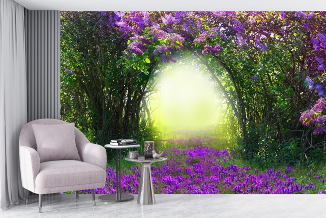 Enchanted Spring Garden Wall Mural Wallpaper