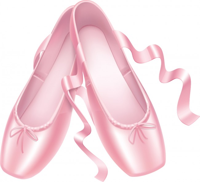 Pink Ballet Slippers Wall Sticker