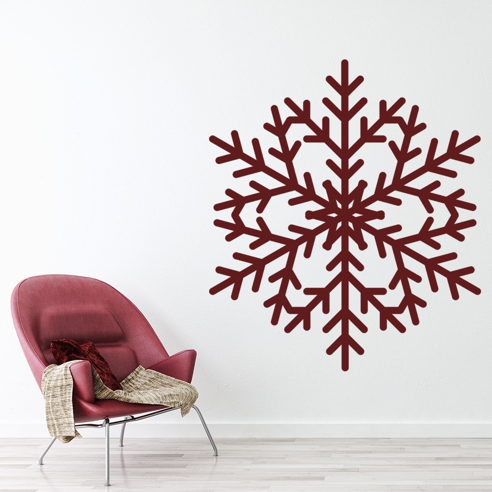 Classic Snowflake Festive Christmas Wall Sticker