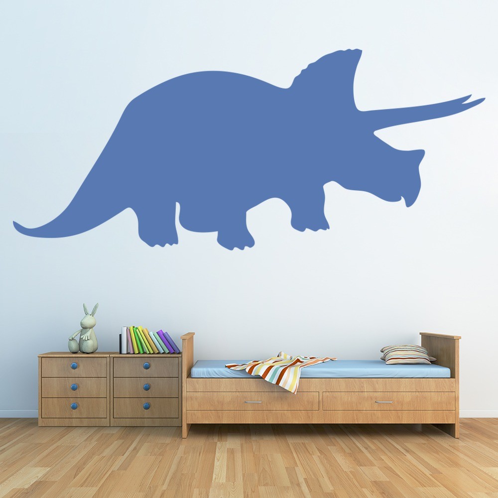 triceratops print wall sticker dinosaur wall art