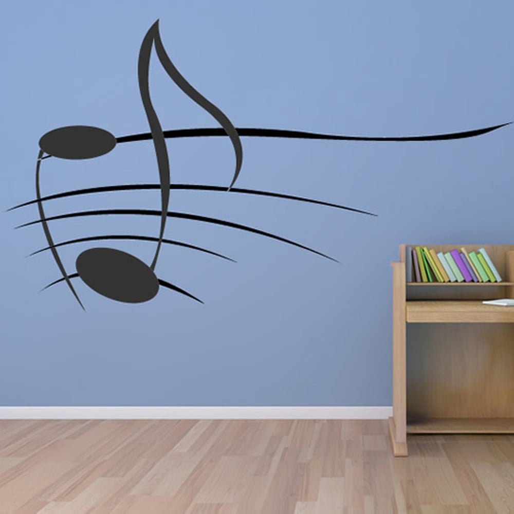 Quaver Music Score Musical Notes Wall Sticker