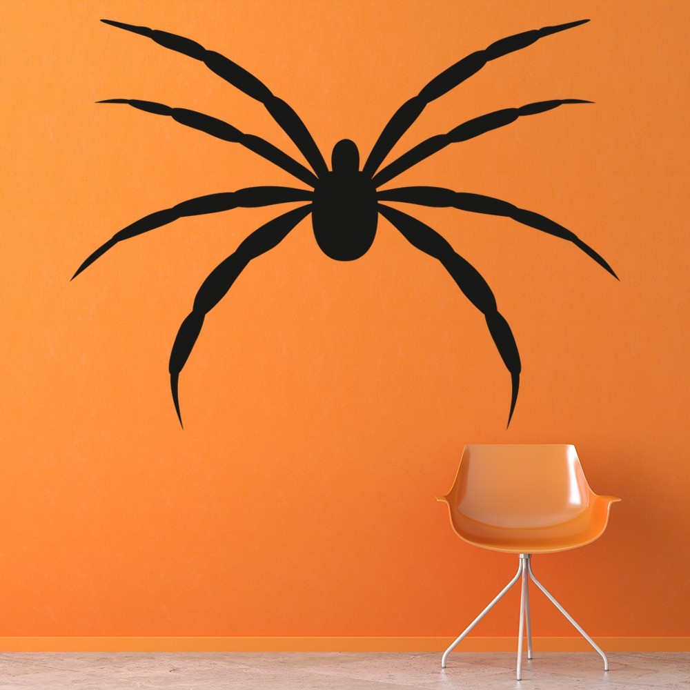 Scary Spider Halloween Wall Sticker 9694