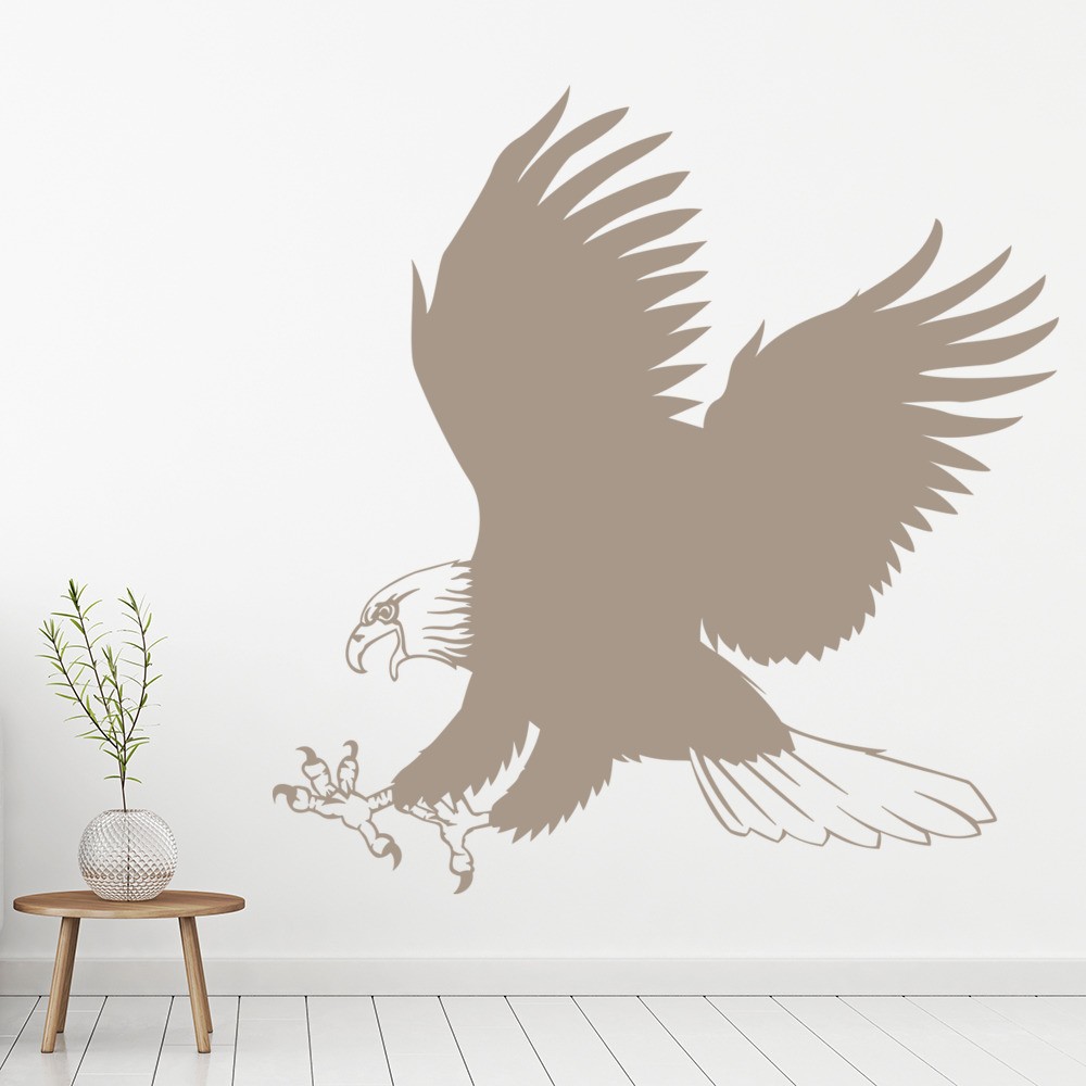 Bald Eagle Wall Sticker Birds & Feathers Wall Decal Wild 