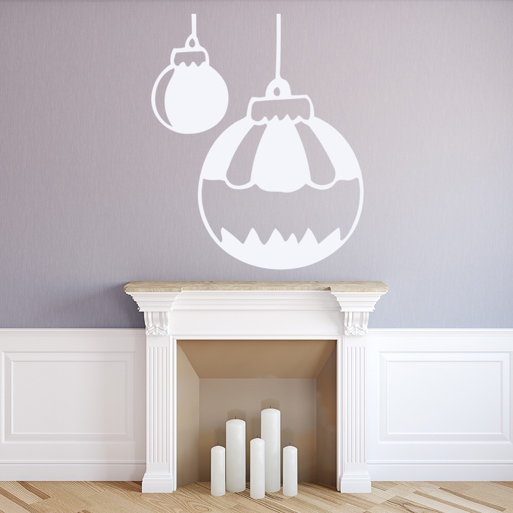 Christmas Bauble Festive Xmas Wall Sticker