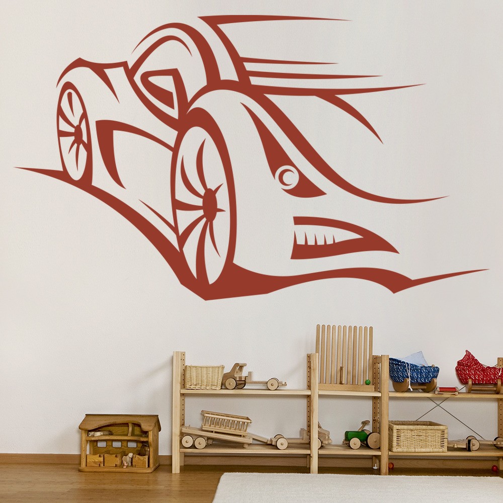 Sports Car Design Racing Wall Sticker