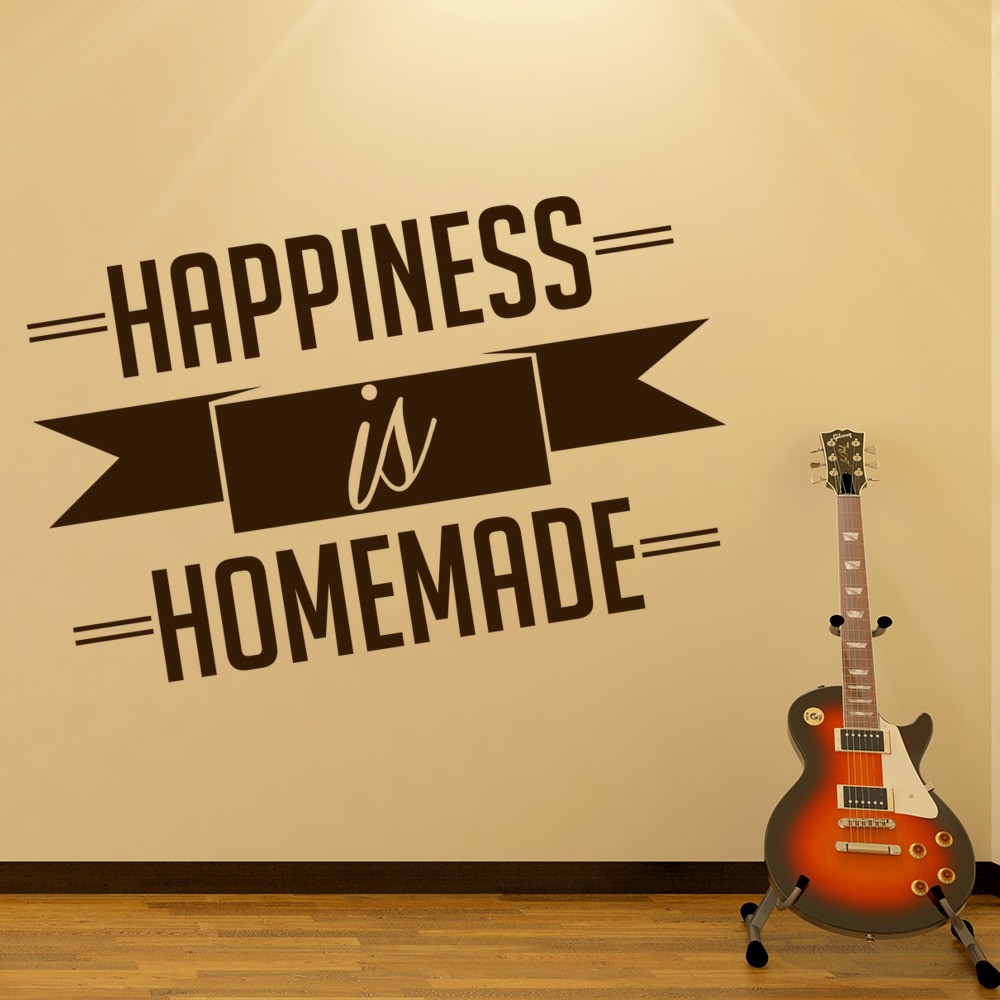 Happiness Is Homemade Wall Sticker Home Wall Art