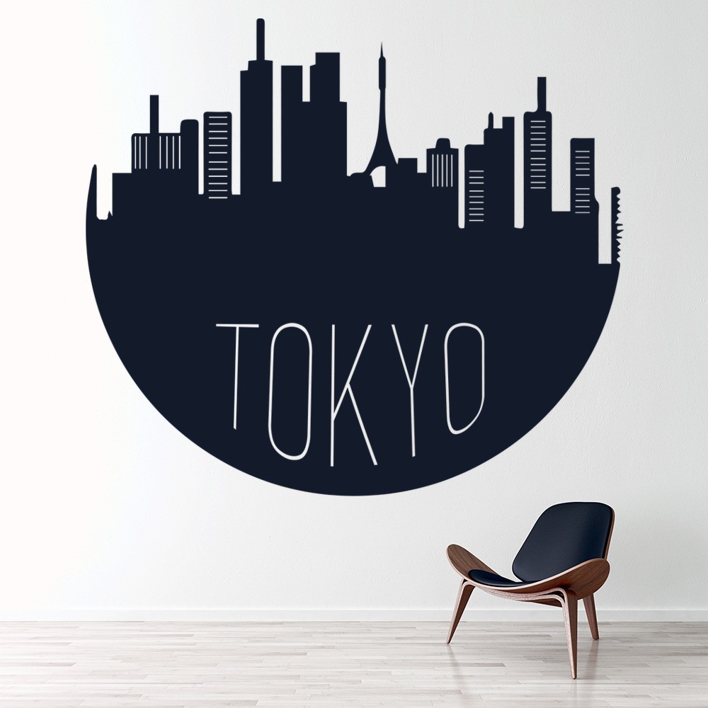 Tokyo City Skyline Japan Wall Sticker