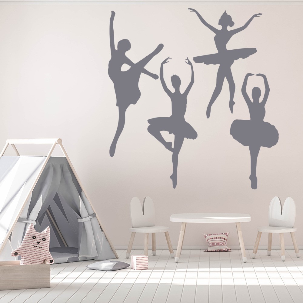 Ballet Dancers Ballerina Wall Sticker Set