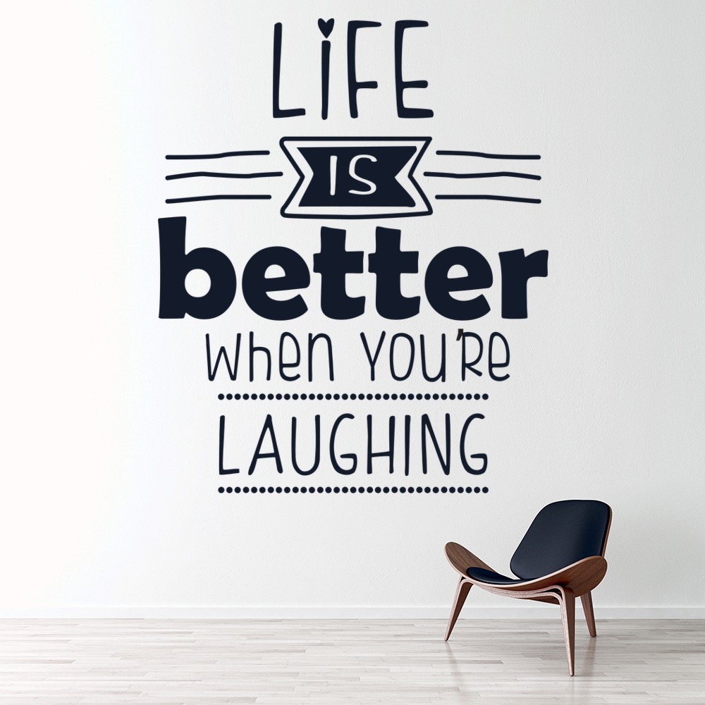 Life Is Better Inspirational Quotes Wall Sticker