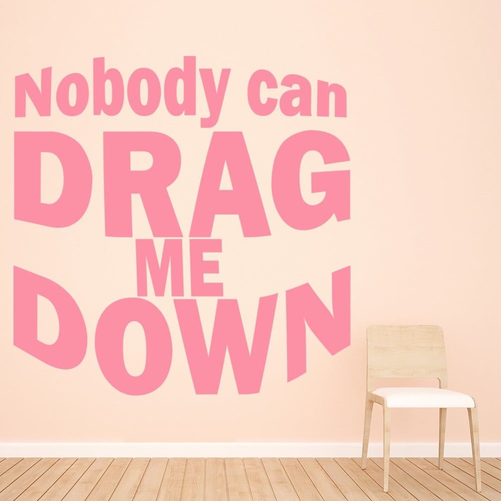 one direction drag me down lyrics wall sticker