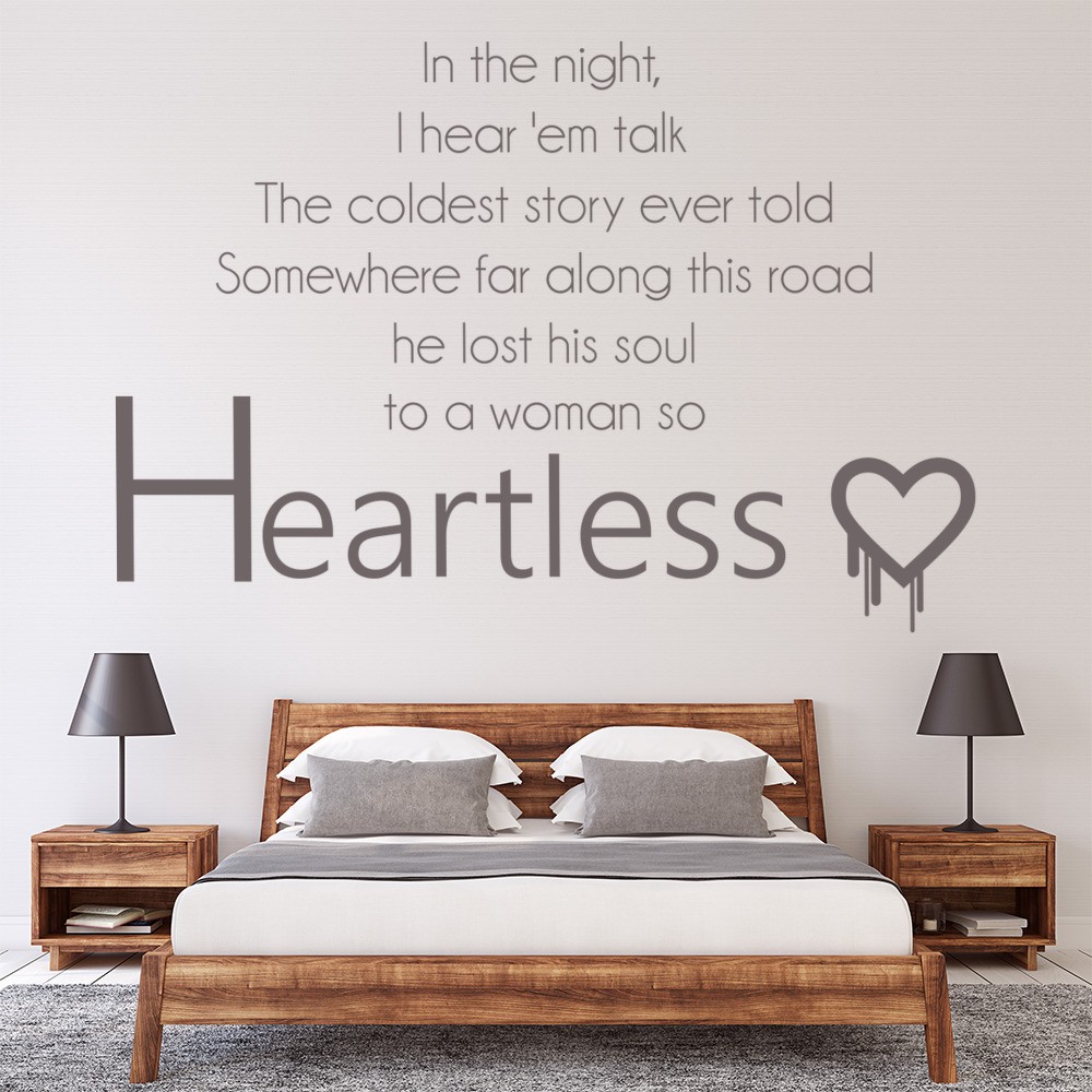 Kanye West Gold Digger Song Lyrics Wall Sticker