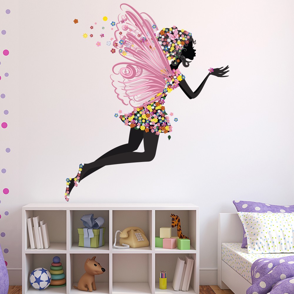 Flower Fairy Wall Sticker