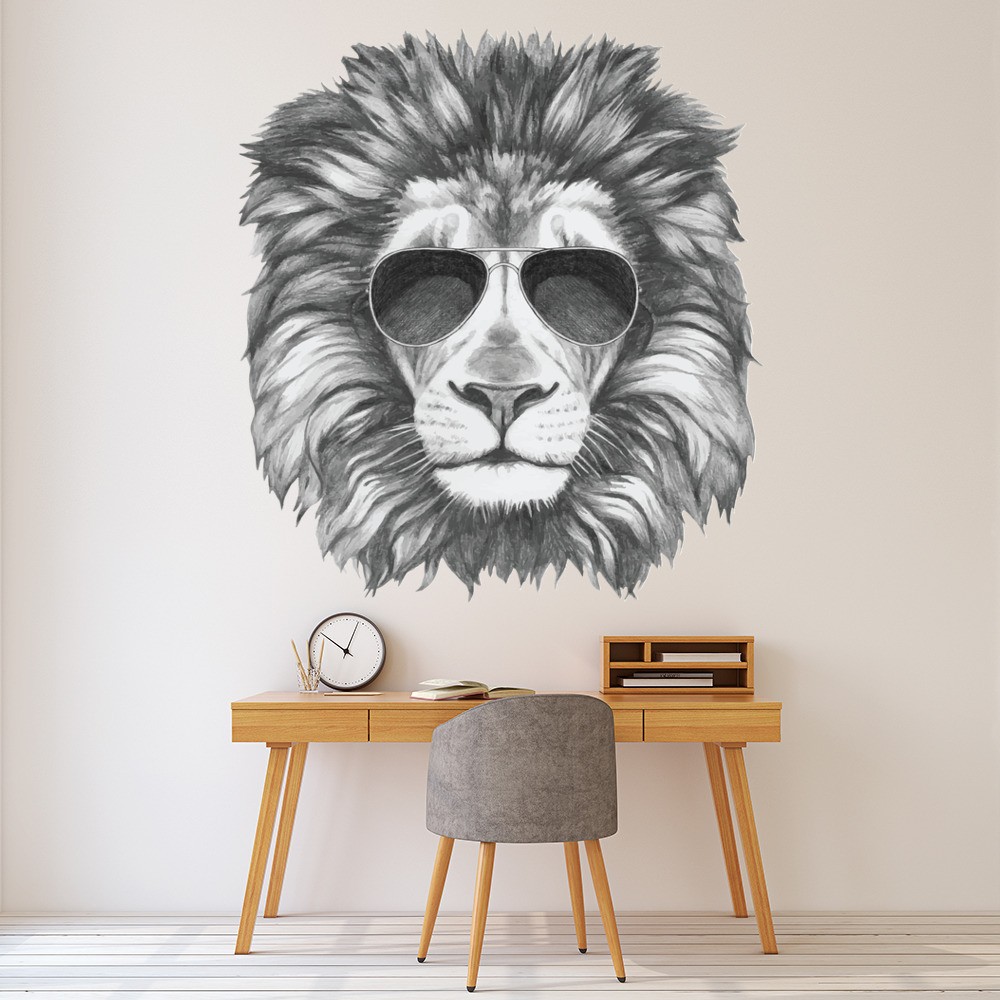 Cool Lion Animals Wall Sticker