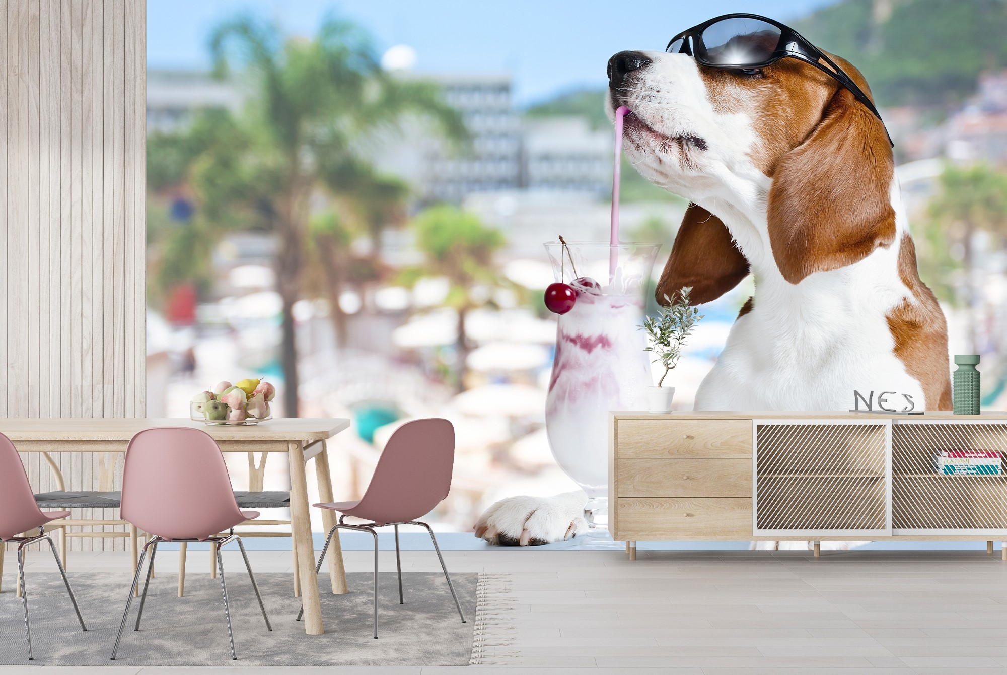 Beagle Dog Wall Mural Wallpaper