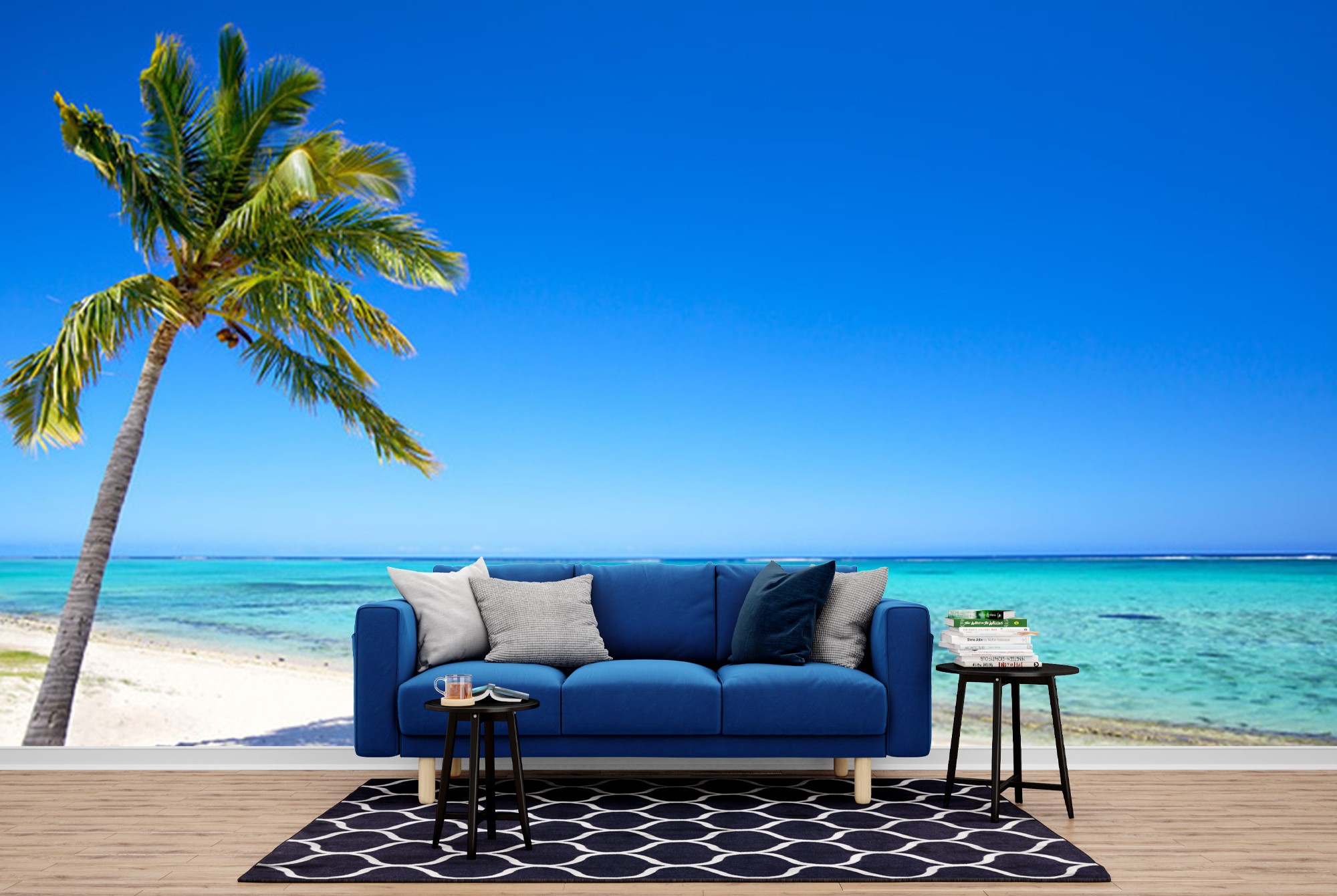 Palm Tree & Tropical Beach Wall Mural Wallpaper