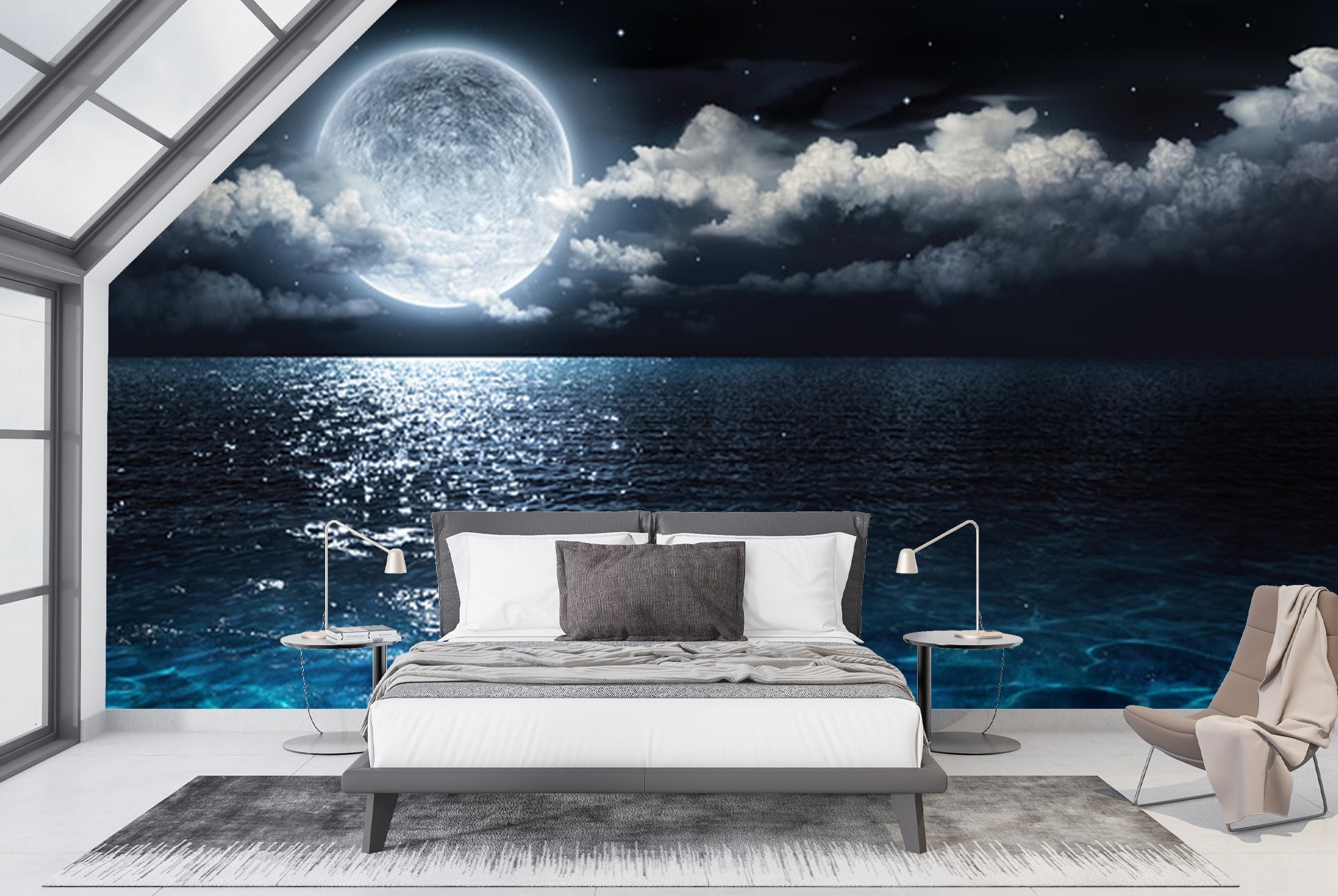 wall mural moon