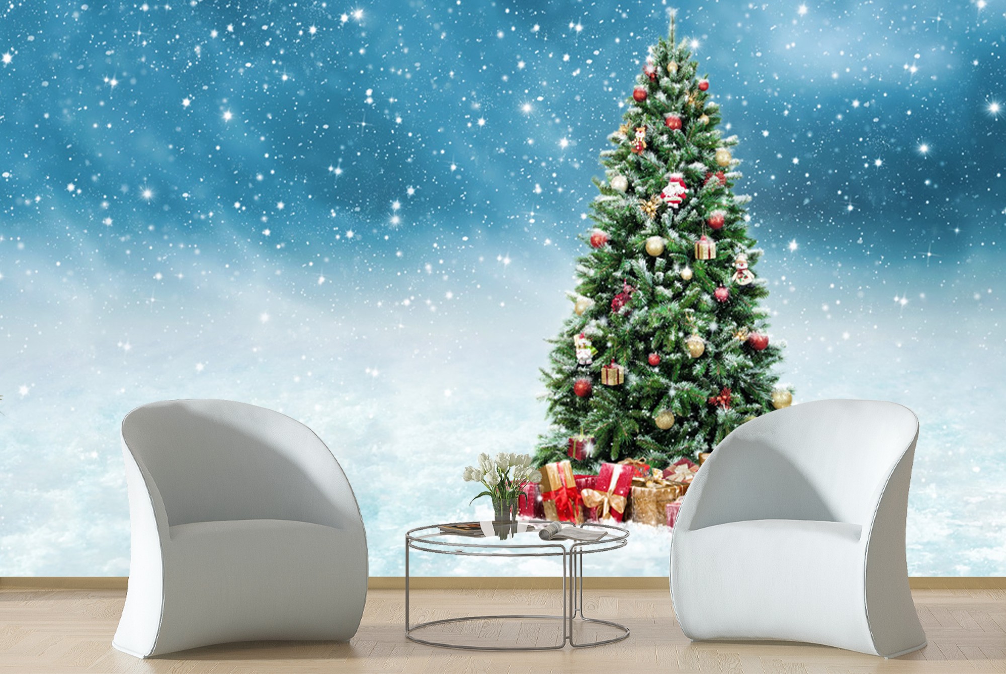 Christmas Eve Wall Mural Wallpaper