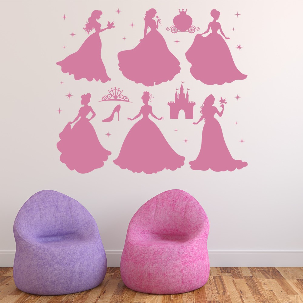 Princess Collection Wall Sticker Set   WS 47617 01 