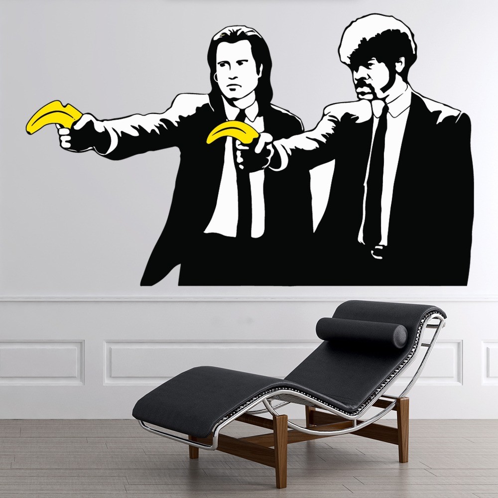 Pulp Fiction Banksy Wall Sticker