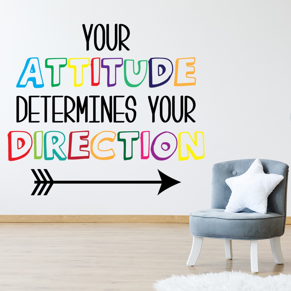 attitude-determines-direction-learning-wall-sticker