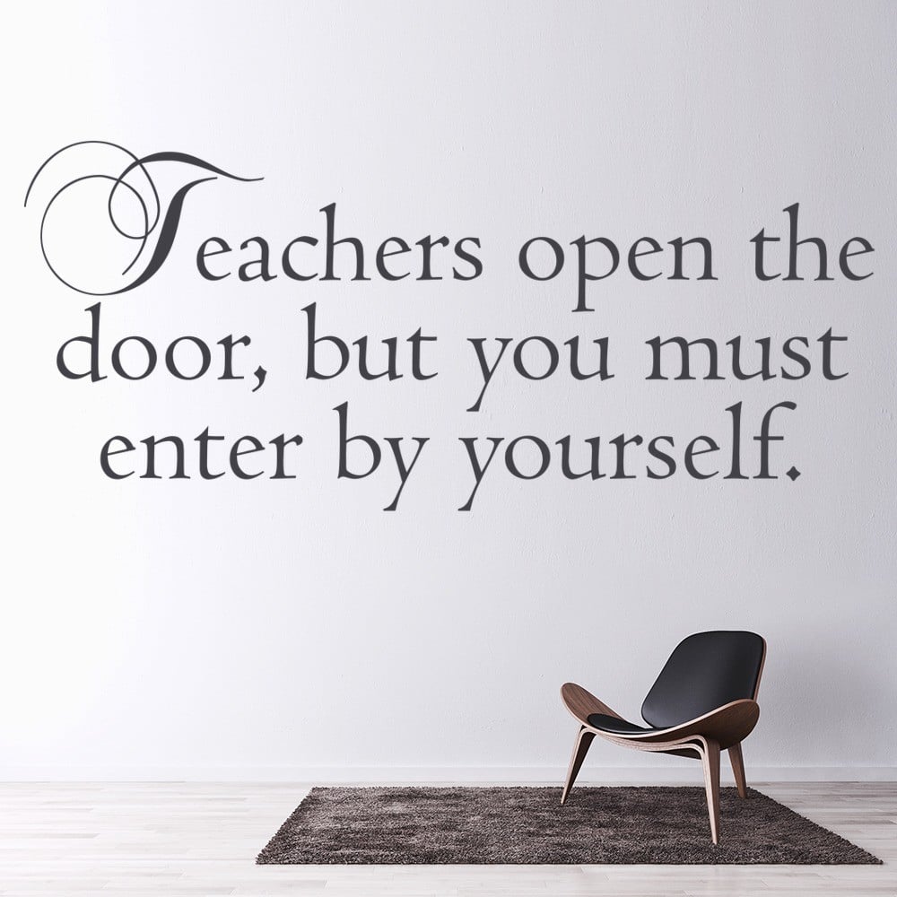 Teachers Open Doors Education Wall Sticker