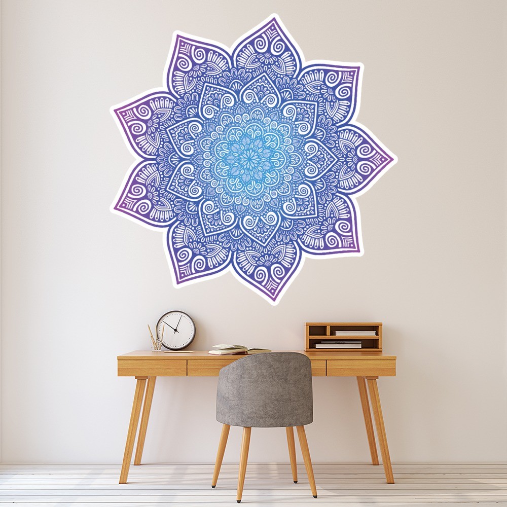 Purple Mandala Wall Sticker by Chanelle Maggs