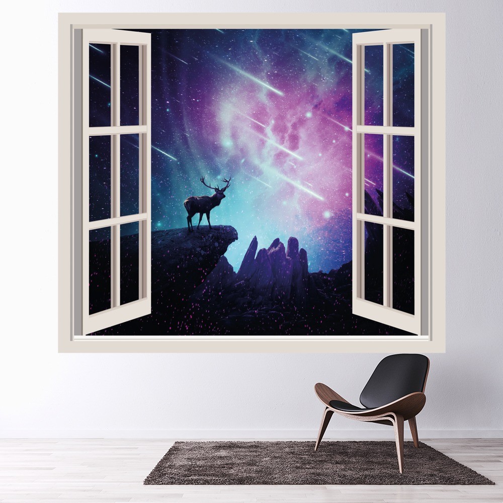 Majestic Stag 3D Window Wall Sticker