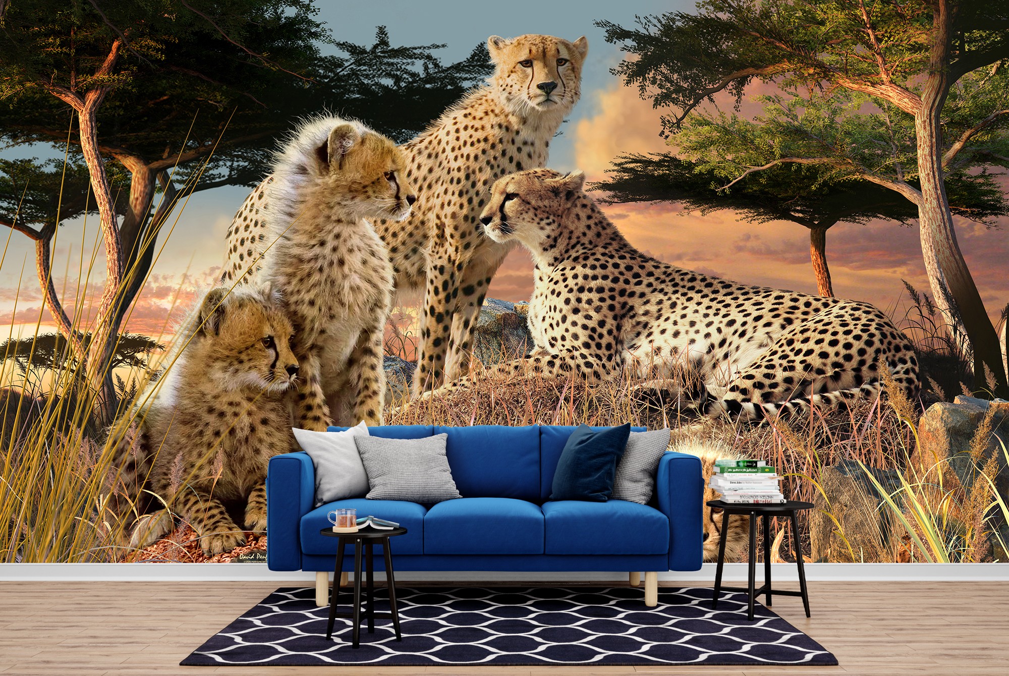 cheetah mural