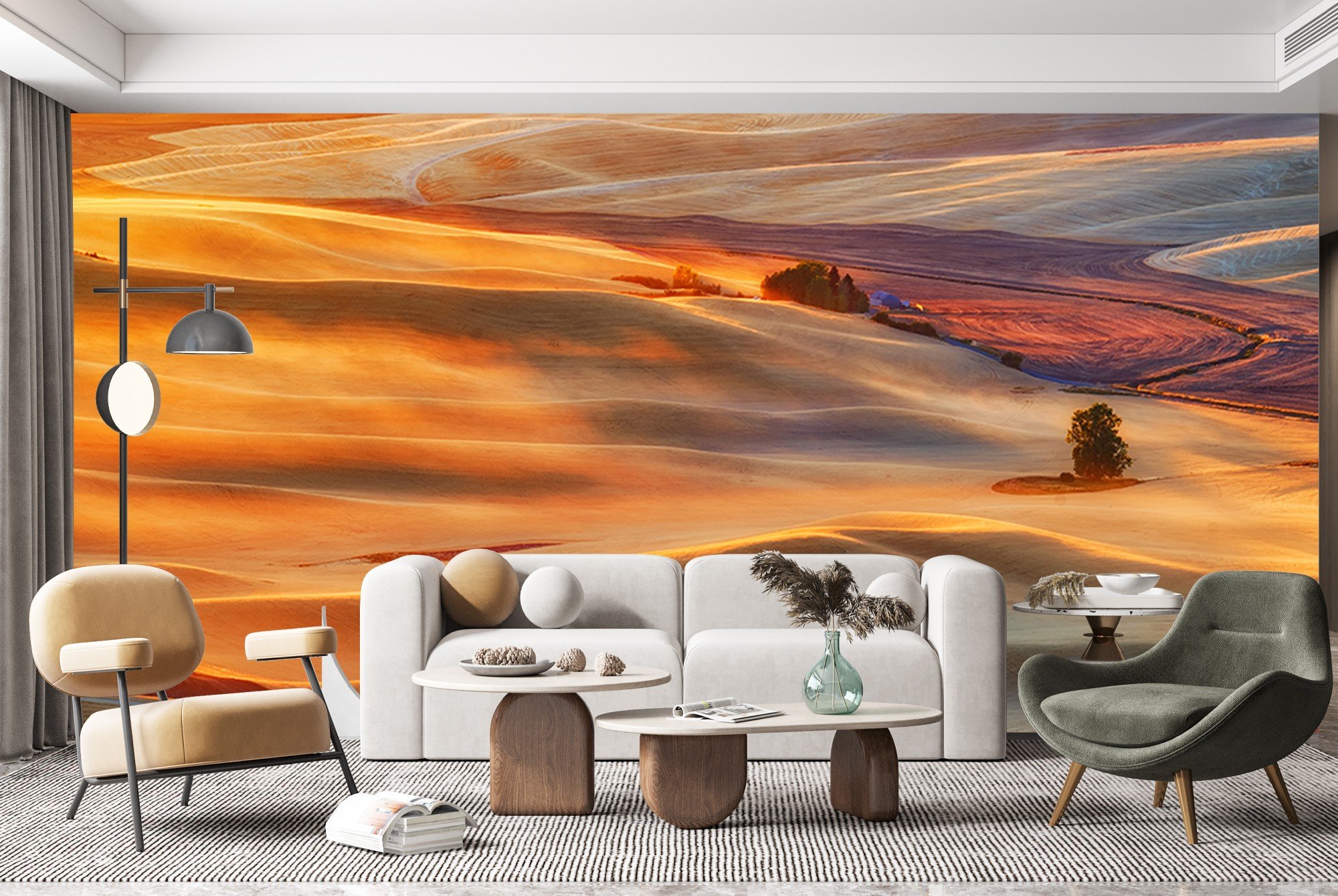 Golden Palouse Wall Mural by Lydia Jacobs