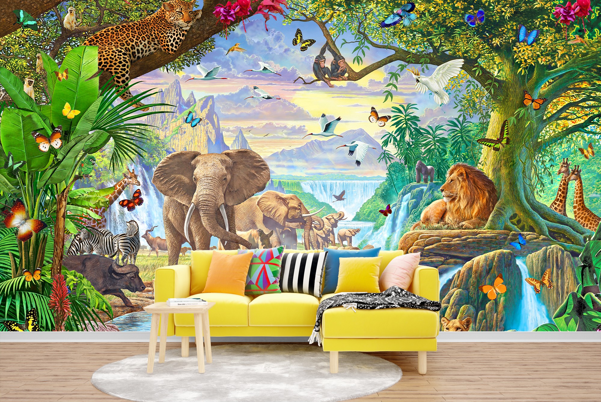 Jungle River Wall Mural by Steve Crisp