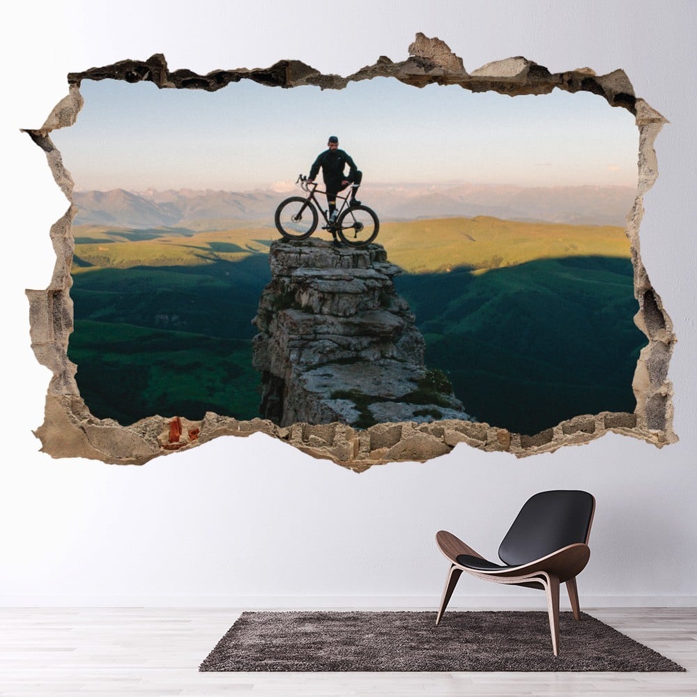 mountain bike wall decal