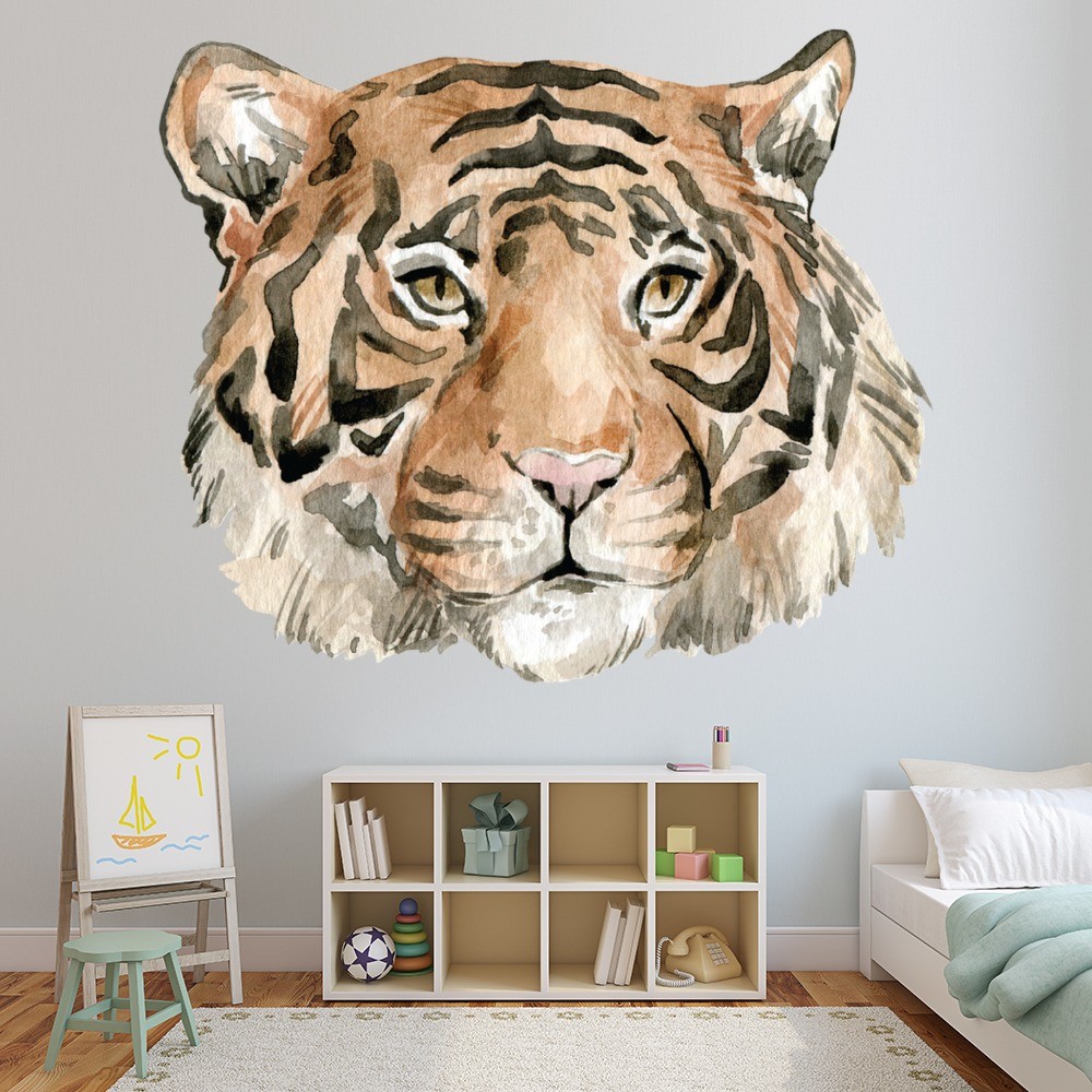 Tiger Portrait Jungle Wall Sticker