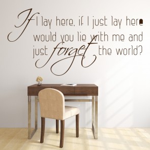Shop Song Lyric Wall Stickers - ICON