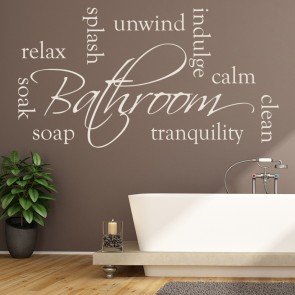 Bathroom stickers, 30 Bubbles Bathroom wall stickers, Kids bathroom wall  vinyl