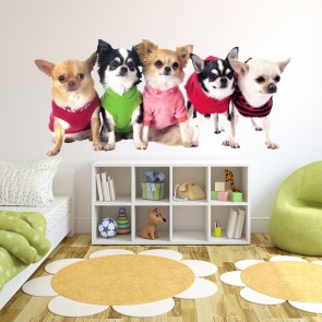 woxinda animals room sticker puppies shop art dog for kids cute