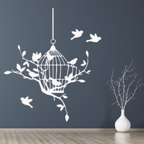 Shop Bird Cage Wall Stickers - ICON