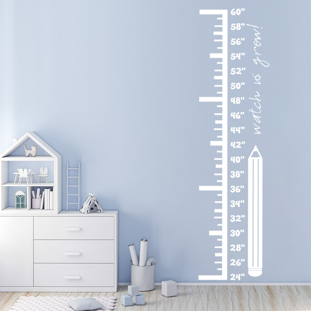 Butterfly Height Chart Wall Sticker Growth Chart Wall Decal Girls