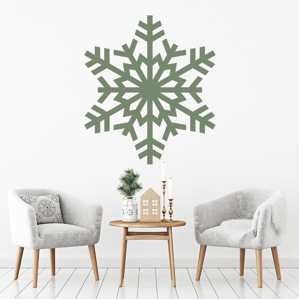 Winter Snowflake Wall Sticker Christmas Wall Art