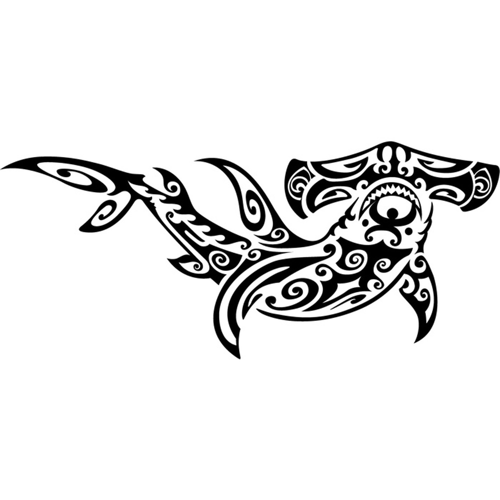Free Free 335 Tribal Hammerhead Shark Svg SVG PNG EPS DXF File