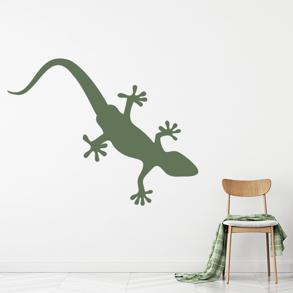 Gecko Lizard Wall Sticker Reptile Animals Wall Decal Boys Bedroom Home ... - WS 18496 02
